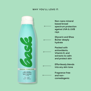 Bask SPF 30 Mineral Non-Aerosol Spray - Extension Safe Sunscreen